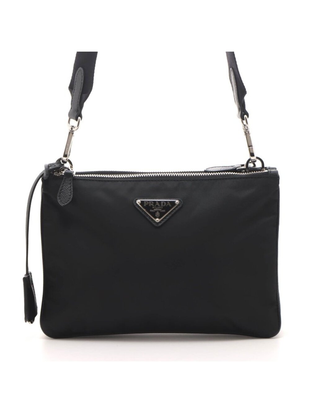 Prada Re Edition 2000 2-Way Bag Nylon Saffiano Shoulder Black